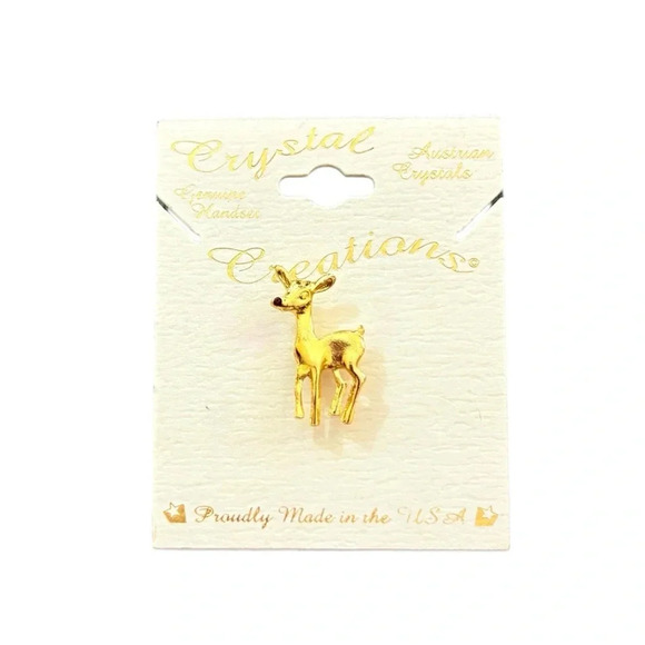 NWT Vintage Rudolph the Red Nose Reindeer Pin - Picture 1 of 6